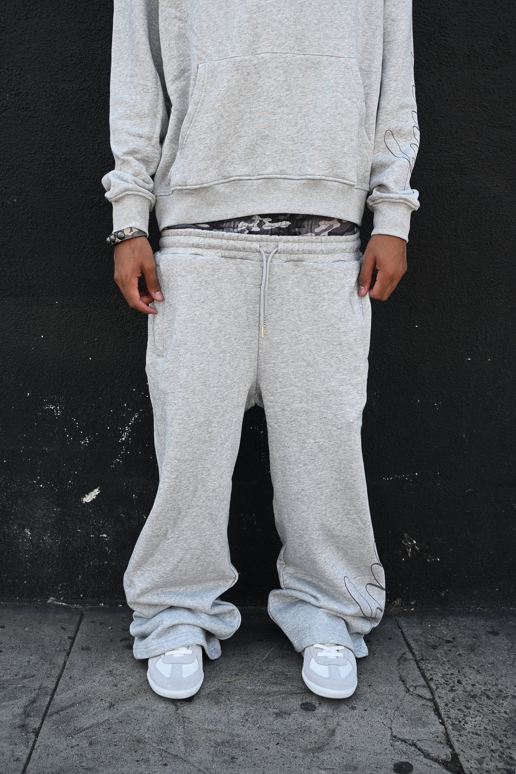 Gray Camo Sweats