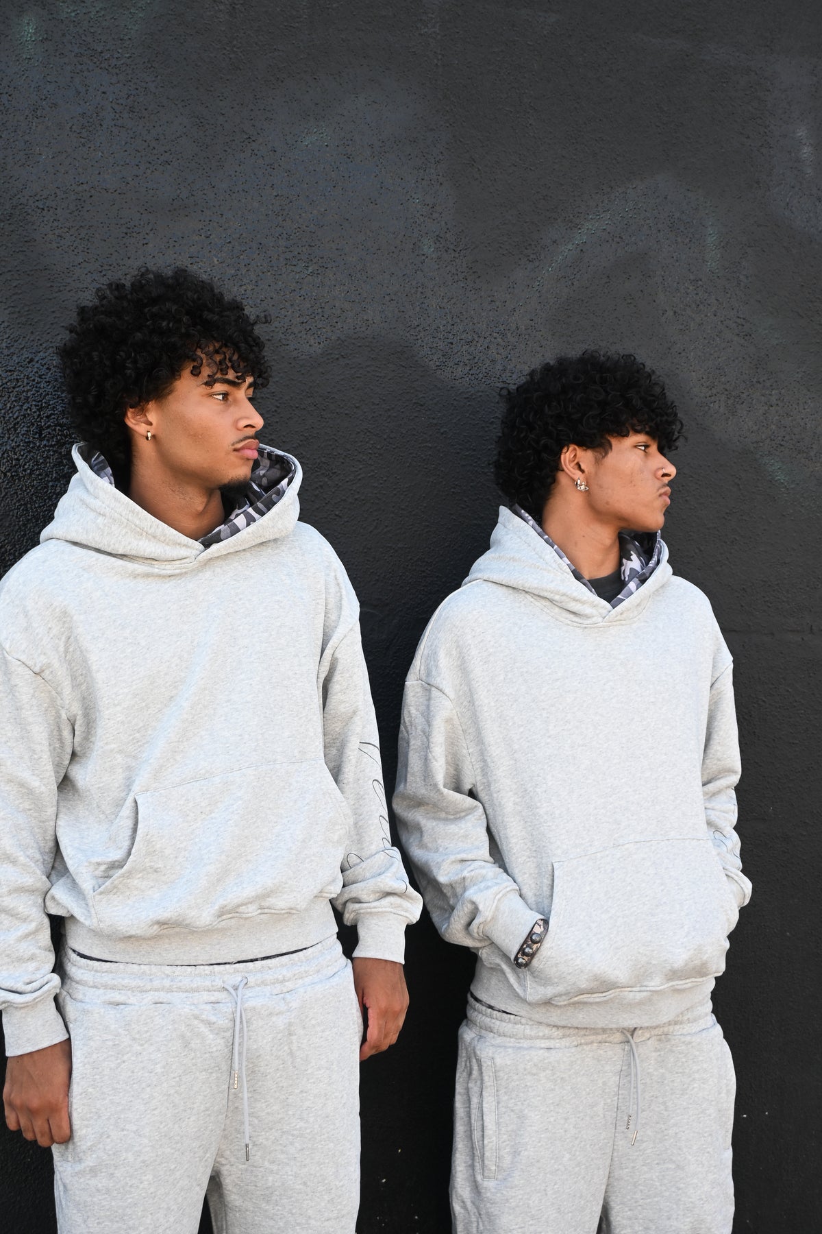 Gray Camo Hoodie